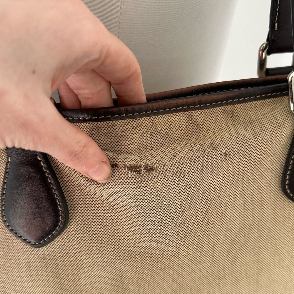 Prada Tan and Black Tote Bag - Picture 8 of 16